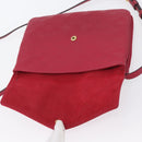 LOUIS VUITTON Monogram Empreinte Twice Shoulder Bag Cerise M50259 Auth ep13040-16
