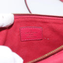 LOUIS VUITTON Monogram Empreinte Twice Shoulder Bag Cerise M50259 Auth ep13040-18