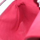 LOUIS VUITTON Monogram Empreinte Twice Shoulder Bag Cerise M50259 Auth ep13040-24