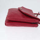 LOUIS VUITTON Monogram Empreinte Twice Shoulder Bag Cerise M50259 Auth ep13040-5
