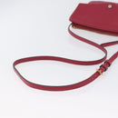LOUIS VUITTON Monogram Empreinte Twice Shoulder Bag Cerise M50259 Auth ep13040-8