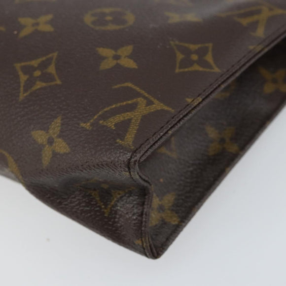 LOUIS VUITTON Monogram Poche Toilette 19 Pouch M47544 LV Auth ep13042