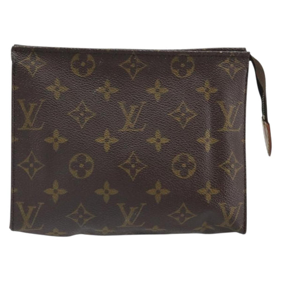 LOUIS VUITTON Monogram Poche Toilette 19 Pouch M47544 LV Auth ep13042