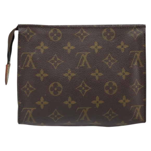LOUIS VUITTON Monogram Poche Toilette 19 Pouch M47544 LV Auth ep13042
