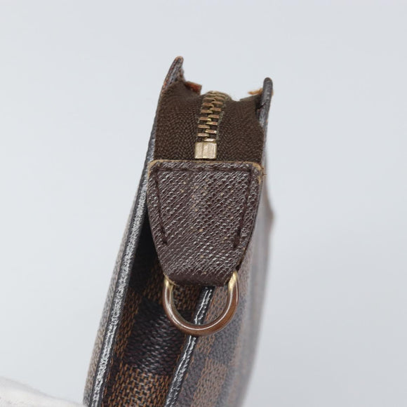 LOUIS VUITTON Damier Ebene Marais Pouch LV Auth ep13046