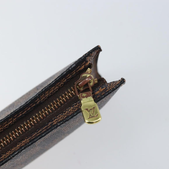 LOUIS VUITTON Damier Ebene Marais Pouch LV Auth ep13046
