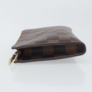 LOUIS VUITTON Damier Ebene Marais Pouch LV Auth ep13046-4