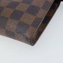 LOUIS VUITTON Damier Ebene Marais Pouch LV Auth ep13046-7