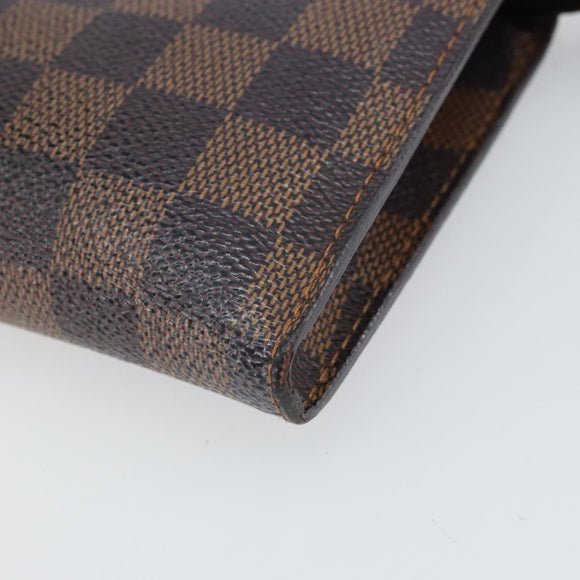 LOUIS VUITTON Damier Ebene Marais Pouch LV Auth ep13046