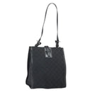 GUCCI GG Canvas Shoulder Bag Black Silver 110292 Auth ep13049-1