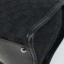 GUCCI GG Canvas Shoulder Bag Black Silver 110292 Auth ep13049-9