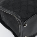GUCCI GG Canvas Shoulder Bag Black Silver 110292 Auth ep13049-14