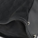 GUCCI GG Canvas Shoulder Bag Black Silver 110292 Auth ep13049-16
