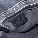 GUCCI GG Canvas Shoulder Bag Black Silver 110292 Auth ep13049-18