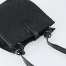 GUCCI GG Canvas Shoulder Bag Black Silver 110292 Auth ep13049-6