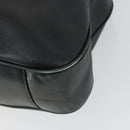 GUCCI Bamboo Shoulder Bag Leather 2way Black Gold Auth ep13051-12