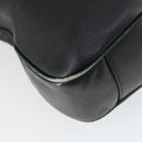 GUCCI Bamboo Shoulder Bag Leather 2way Black Gold Auth ep13051-13