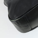 GUCCI Bamboo Shoulder Bag Leather 2way Black Gold Auth ep13051-15