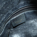 GUCCI Bamboo Shoulder Bag Leather 2way Black Gold Auth ep13051-19
