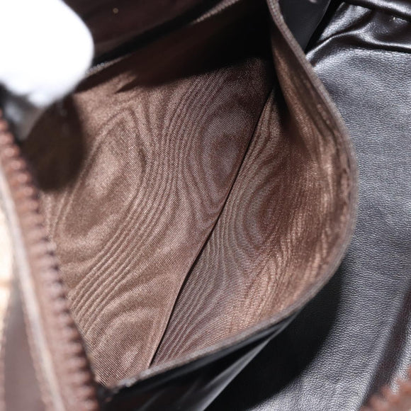 CELINE C Sulky Shoulder Bag Canvas Beige Gold Auth ep13052