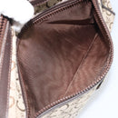 CELINE C Sulky Shoulder Bag Canvas Beige Gold Auth ep13052-22