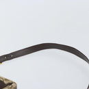 CELINE C Sulky Shoulder Bag Canvas Beige Gold Auth ep13052-8