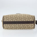 CELINE C Sulky Shoulder Bag Canvas Beige Gold Auth ep13052-9