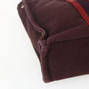 HERMES Fourre Tout PM Hand Bag Canvas Bordeaux Silver Auth ep13053-14