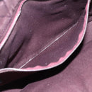 HERMES Fourre Tout PM Hand Bag Canvas Bordeaux Silver Auth ep13053-20