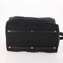 PRADA Boston Bag Nylon 2way Black Silver Auth ep13054-5
