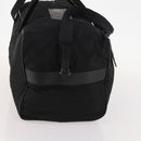 PRADA Boston Bag Nylon 2way Black Silver Auth ep13054-4