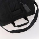 PRADA Boston Bag Nylon 2way Black Silver Auth ep13054-7