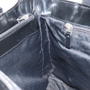 BURBERRY Nova Check Hand Bag PVC Leather Beige Auth ep13062-18