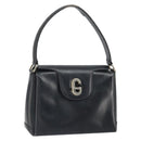 GUCCI Shoulder Bag Leather Black Gold Auth ep13065-1