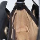 GUCCI Shoulder Bag Leather Black Gold Auth ep13065-19