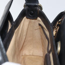 GUCCI Shoulder Bag Leather Black Gold Auth ep13065-20