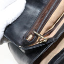 GUCCI Shoulder Bag Leather Black Gold Auth ep13065-22
