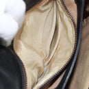 GUCCI Shoulder Bag Leather Black Gold Auth ep13065-23
