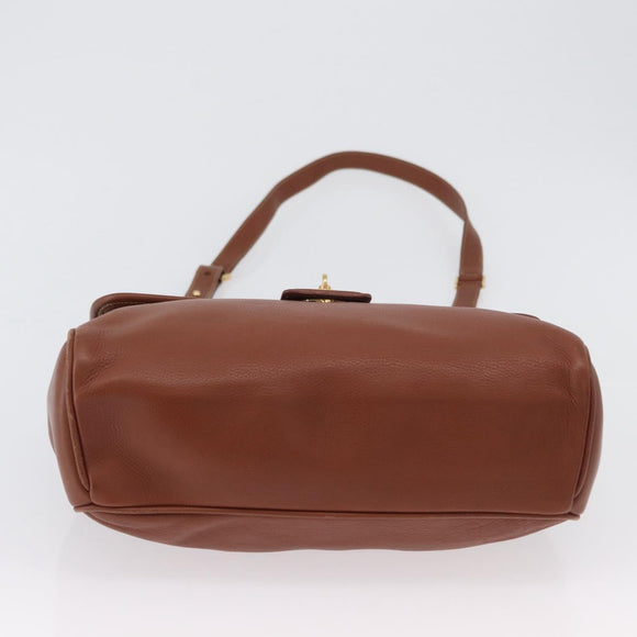 GUCCI Hand Bag Leather 2way Brown Gold 000 101 0274 Auth ep13069