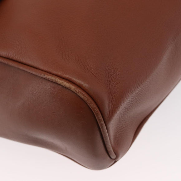 GUCCI Hand Bag Leather 2way Brown Gold 000 101 0274 Auth ep13069