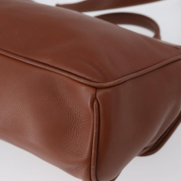 GUCCI Hand Bag Leather 2way Brown Gold 000 101 0274 Auth ep13069