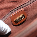 GUCCI Hand Bag Leather 2way Brown Gold 000 101 0274 Auth ep13069-20