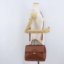 GUCCI Hand Bag Leather 2way Brown Gold 000 101 0274 Auth ep13069-28