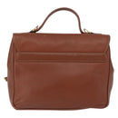 GUCCI Hand Bag Leather 2way Brown Gold 000 101 0274 Auth ep13069-2