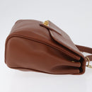 GUCCI Hand Bag Leather 2way Brown Gold 000 101 0274 Auth ep13069-3