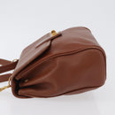 GUCCI Hand Bag Leather 2way Brown Gold 000 101 0274 Auth ep13069-4