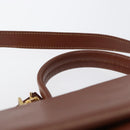 GUCCI Hand Bag Leather 2way Brown Gold 000 101 0274 Auth ep13069-14