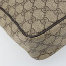 GUCCI GG Supreme Umhängetasche PVC Beige Gold 201448 Auth ep13070-11