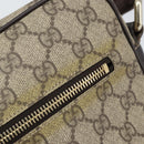 GUCCI GG Supreme Umhängetasche PVC Beige Gold 201448 Auth ep13070-14