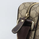 GUCCI GG Supreme Umhängetasche PVC Beige Gold 201448 Auth ep13070-16